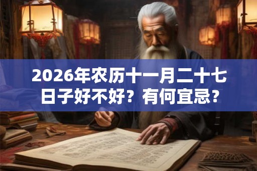2026年农历十一月二十七日子好不好？有何宜忌？
