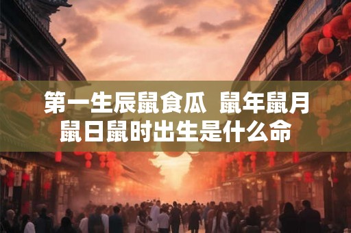 第一生辰鼠食瓜  鼠年鼠月鼠日鼠时出生是什么命