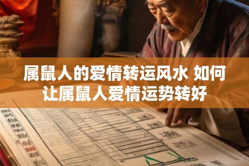 属鼠人的爱情转运风水 如何让属鼠人爱情运势转好