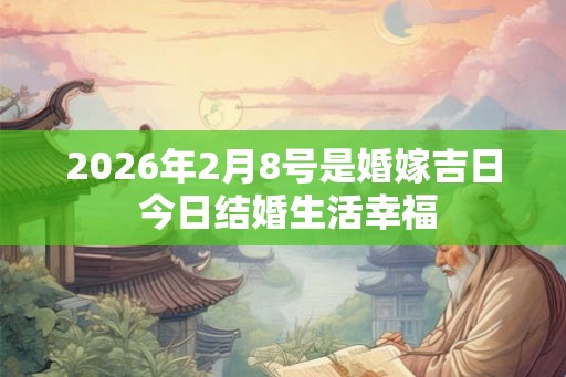 2026年2月8号是婚嫁吉日 今日结婚生活幸福 2026年2月8号是婚嫁吉日 今日结婚生活幸福
