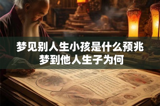 梦见别人生小孩是什么预兆 梦到他人生子为何 梦见别人生小孩是什么预兆 梦到他人生子为何