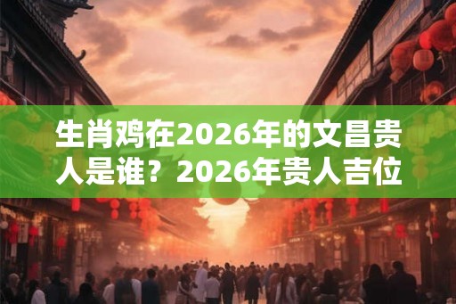 生肖鸡在2026年的文昌贵人是谁？2026年贵人吉位在哪个方向？