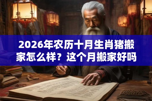 2026年农历十月生肖猪搬家怎么样？这个月搬家好吗？