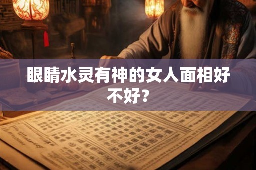 眼睛水灵有神的女人面相好不好？
