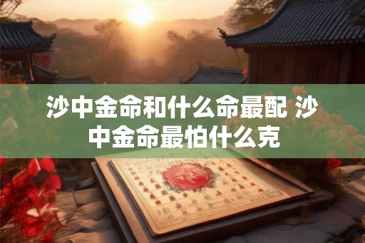 沙中金命和什么命最配 沙中金命最怕什么克