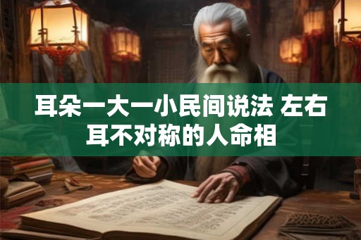 耳朵一大一小民间说法 左右耳不对称的人命相