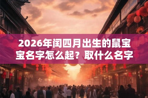 2026年闰四月出生的鼠宝宝名字怎么起？取什么名字好？
