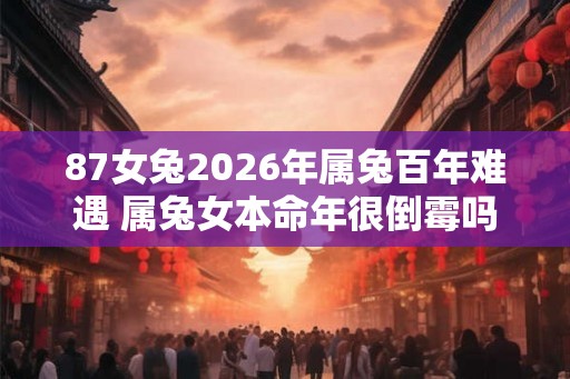 87女兔2026年属兔百年难遇 属兔女本命年很倒霉吗