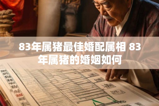 83年属猪最佳婚配属相 83年属猪的婚姻如何