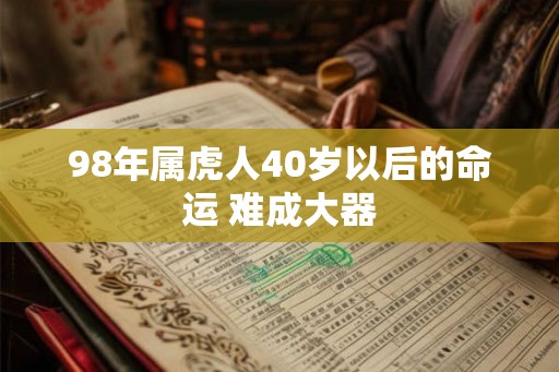 98年属虎人40岁以后的命运 难成大器