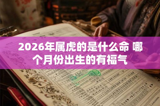 2026年属虎的是什么命 哪个月份出生的有福气
