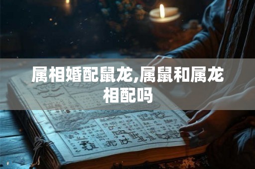属相婚配鼠龙,属鼠和属龙相配吗