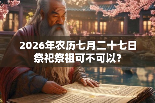 2026年农历七月二十七日祭祀祭祖可不可以? 2026年农历七月二十七日祭祀祭祖可不可以?