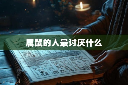 属鼠的人最讨厌什么