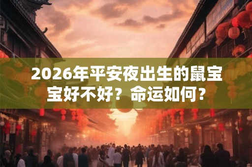 2026年平安夜出生的鼠宝宝好不好?命运如何? 2026年平安夜出生的鼠宝宝好不好?命运如何?