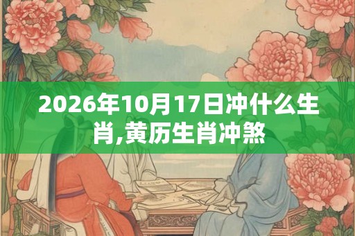 2026年10月17日冲什么生肖,黄历生肖冲煞