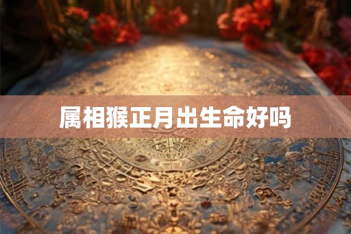 属相猴正月出生命好吗