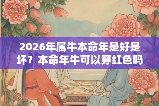 2026年属牛本命年是好是坏？本命年牛可以穿红色吗？