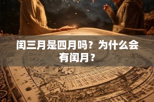 闰三月是四月吗？为什么会有闰月？