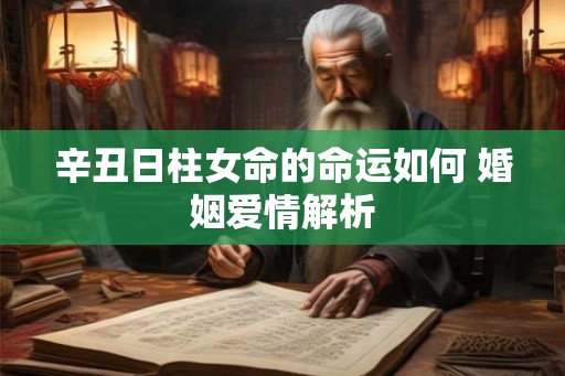 辛丑日柱女命的命运如何 婚姻爱情解析