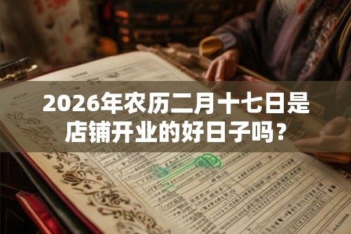 2026年农历二月十七日是店铺开业的好日子吗？