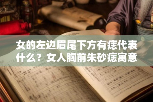 女的左边眉尾下方有痣代表什么？女人胸前朱砂痣寓意是什么？