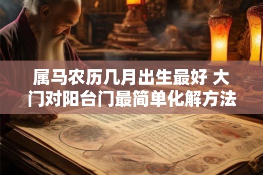 属马农历几月出生最好 大门对阳台门最简单化解方法
