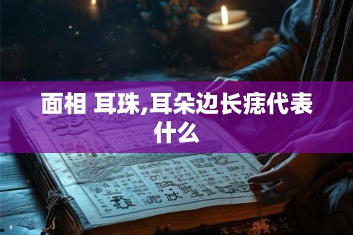 面相 耳珠,耳朵边长痣代表什么