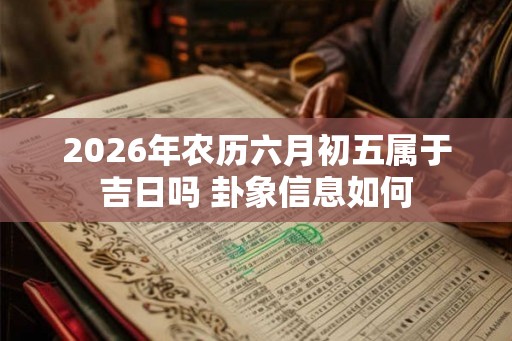2026年农历六月初五属于吉日吗 卦象信息如何 2026年农历六月初五属于吉日吗 卦象信息如何