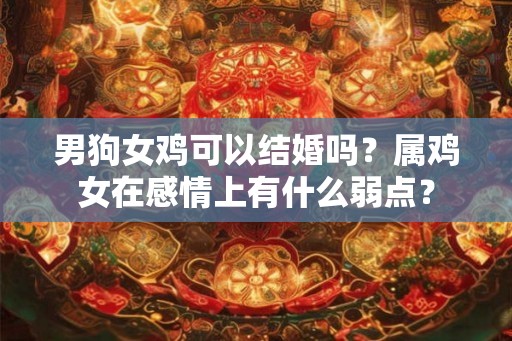 男狗女鸡可以结婚吗?属鸡女在感情上有什么弱点? 男狗女鸡可以结婚吗?属鸡女在感情上有什么弱点?