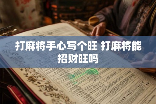 打麻将手心写个旺 打麻将能招财旺吗