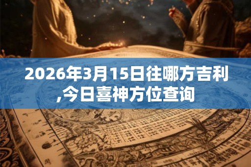2026年3月15日往哪方吉利,今日喜神方位查询