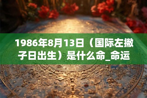 1986年8月13日（国际左撇子日出生）是什么命_命运如何