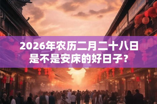 2026年农历二月二十八日是不是安床的好日子？