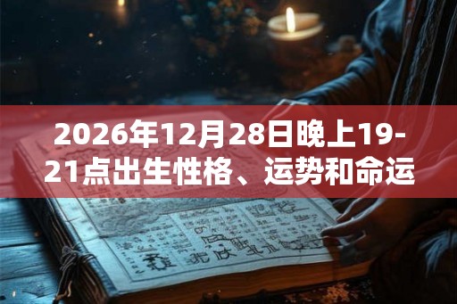 2026年12月28日晚上19-21点出生性格、运势和命运
