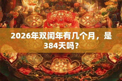 2026年双闰年有几个月,是384天吗? 2026年双闰年有几个月,是384天吗?
