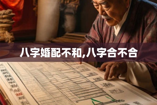 八字婚配不和,八字合不合