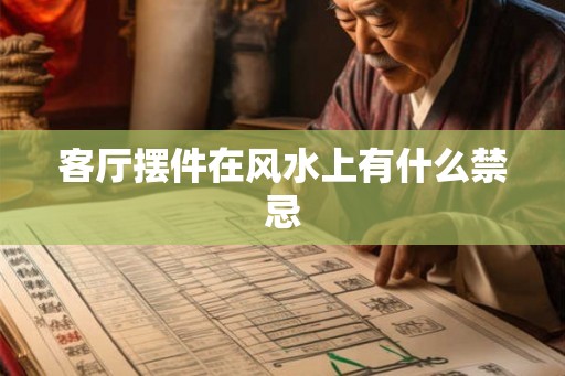 客厅摆件在风水上有什么禁忌