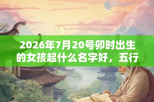 2026年7月20号卯时出生的女孩起什么名字好,五行是什么? 2026年7月20号卯时出生的女孩起什么名字好,五行是什么?