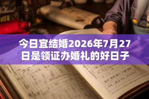 今日宜结婚2026年7月27日是领证办婚礼的好日子 今日宜结婚2026年7月27日是领证办婚礼的好日子