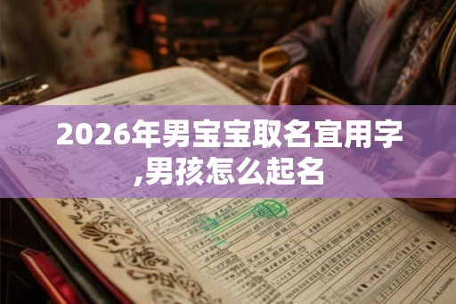2026年男宝宝取名宜用字,男孩怎么起名