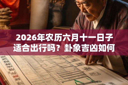 2026年农历六月十一日子适合出行吗？卦象吉凶如何？