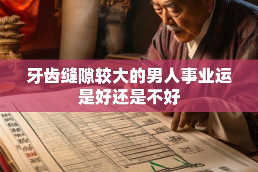 牙齿缝隙较大的男人事业运是好还是不好