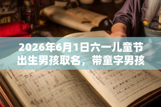 2026年6月1日六一儿童节出生男孩取名，带童字男孩名字
