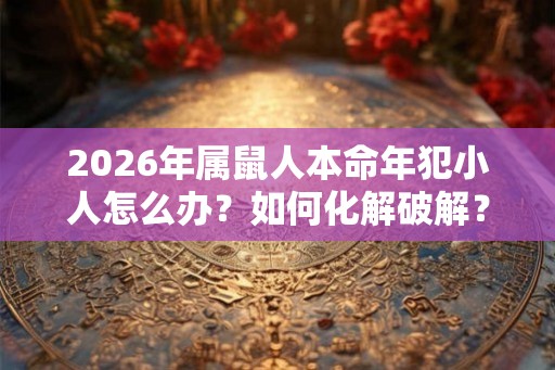 2026年属鼠人本命年犯小人怎么办？如何化解破解？