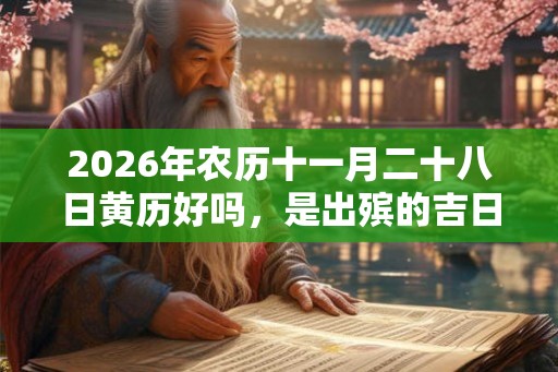2026年农历十一月二十八日黄历好吗,是出殡的吉日吗? 2026年农历十一月二十八日黄历好吗,是出殡的吉日吗?