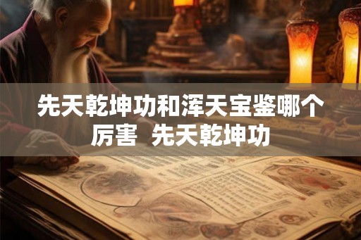 先天乾坤功和浑天宝鉴哪个厉害 先天乾坤功 先天乾坤功和浑天宝鉴哪个厉害 先天乾坤功