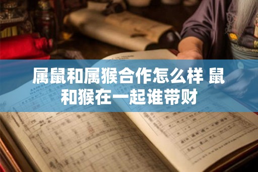 属鼠和属猴合作怎么样 鼠和猴在一起谁带财