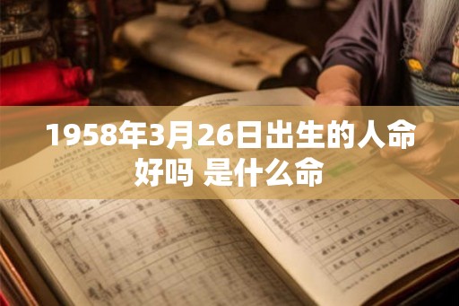 1958年3月26日出生的人命好吗 是什么命 1958年3月26日出生的人命好吗 是什么命