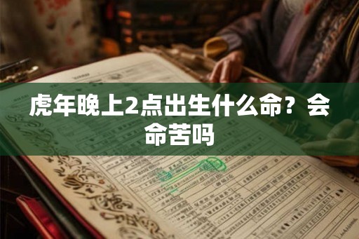 虎年晚上2点出生什么命？会命苦吗